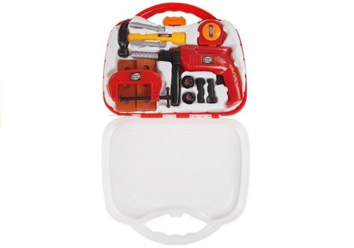 Szerszámkészlet tokban Fúrócsavarok Kalapács