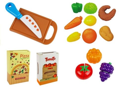 Rózsaszín kocsi pénztárgép tartozékokkal