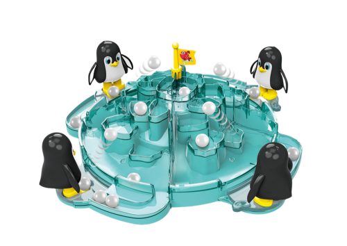 Pingvin foci rúgd a labdát jéghegy