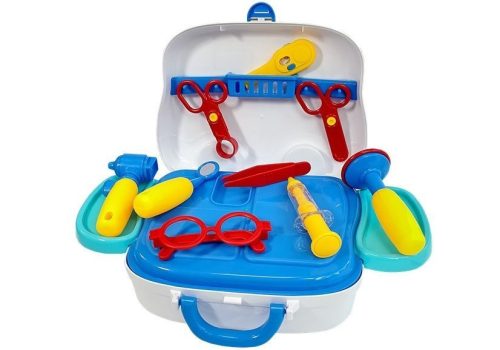 Orvosi szett tokban, tartozékokkal