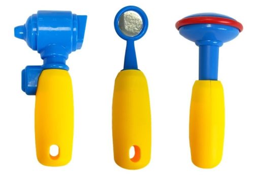 Orvosi szett tokban, tartozékokkal