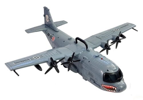 Katonai bázis egy repülőgépen fényekkel és hangokkal