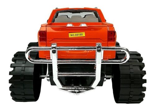 Járműkészlet Narancssárga Monster Truck Piros BMW Caravan 58 cm
