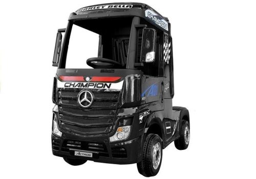 Elektromos ráhajtható autó Mercedes Actros feketére festett MP4