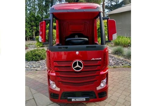 Elektromos ráhajtható autó Mercedes Actros pirosra festett MP4