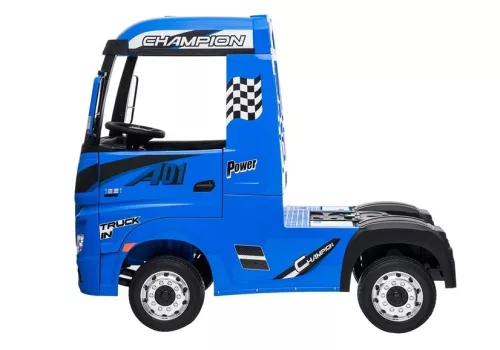 Elektromos ráhajtható autó Mercedes Actros kékre festett MP4