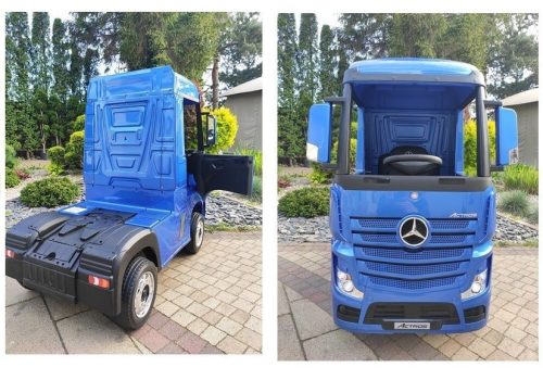 Elektromos ráhajtható autó Mercedes Actros kékre festett MP4