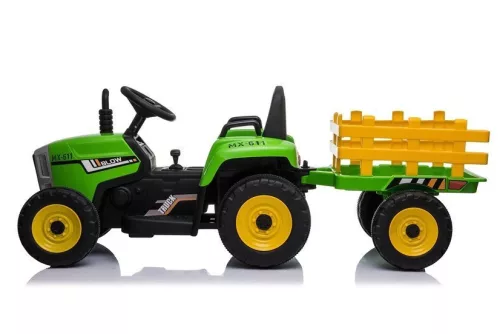 XMX611 Elektromos Ride-On traktor zöld