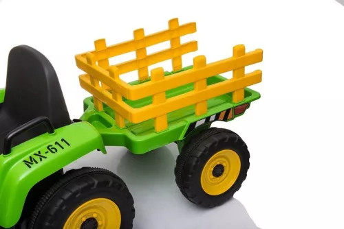 XMX611 Elektromos Ride-On traktor zöld
