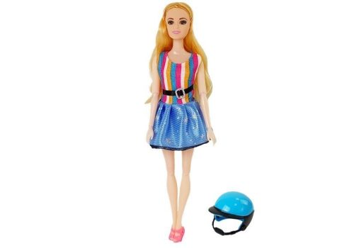 Doll Scooter sisak, hosszú hajú rózsaszín szett