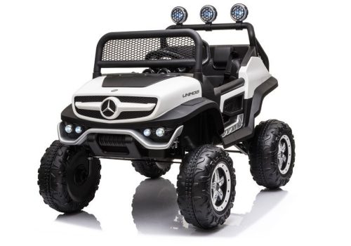Elektromos kisautó Mercedes Unimog S fehér