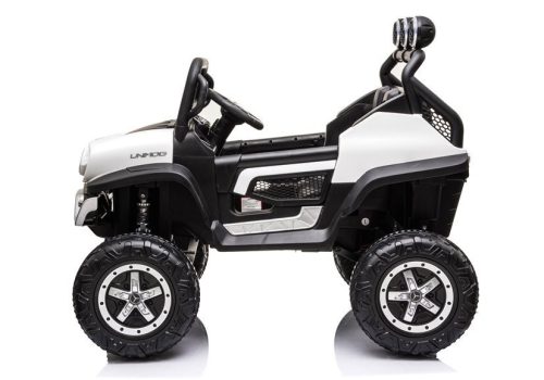 Elektromos kisautó Mercedes Unimog S fehér