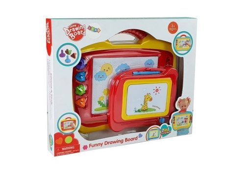 2 db-os mágneses asztal, kék és sárga bélyegekkel