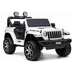 Elektromos Jeep Rubicon 4x4 fehér autó