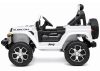 Elektromos Jeep Rubicon 4x4 fehér autó