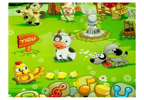 Oktató és zenélő állathangok farmszőnyegben