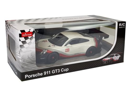 Autó R/C Porsche 911 GT3 CUP Rastar 1:14 Fehér