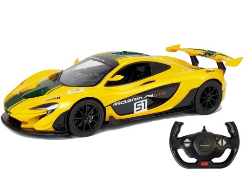 McLaren P1 GTR távirányítós autó Rastar sárga 1:14