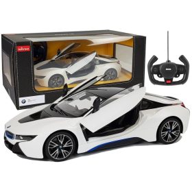 Autó R/C BMW i8 Rastar 1:14 fehér automata ajtók