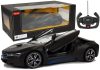 Autó R/C BMW i8 Rastar 1:14 fekete automata ajtók