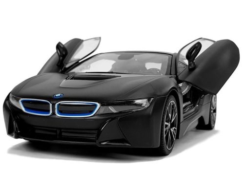 Autó R/C BMW i8 Rastar 1:14 fekete automata ajtók