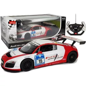 Autó R/C Audi R8 LMS Rastar 1:14 fehér-piros