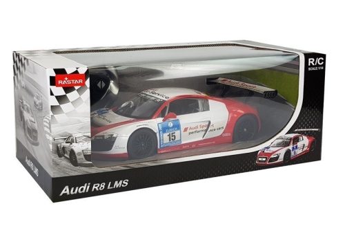 Autó R/C Audi R8 LMS Rastar 1:14 fehér-piros