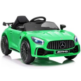Elektromos ráhajtható autó Mercedes AMG GT R zöld