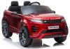 Range Rover Evoque elektromos kisautó pirosra festve