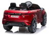 Range Rover Evoque elektromos kisautó pirosra festve