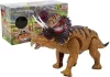 Dinosaur Triceratops elemmel működő sárga