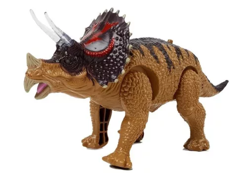 Dinosaur Triceratops elemmel működő sárga