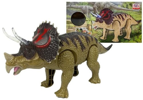 Dinoszaurusz Triceratops Rex elemes zöld