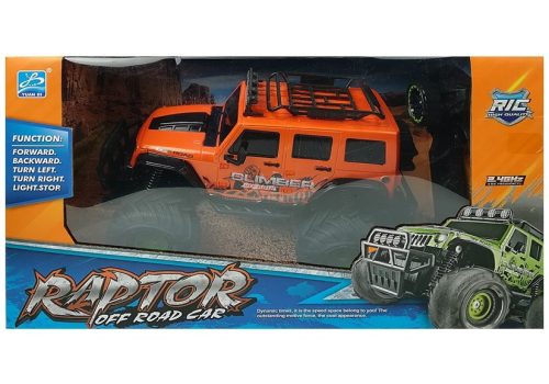 Távirányítós autó terepjáró R/C Jeep narancssárga 2.4G