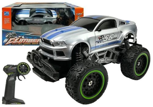 Távirányítós autó off-road R/C ezüst magas kerekek