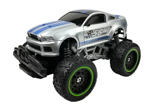 Távirányítós autó off-road R/C ezüst magas kerekek