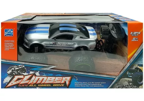 Távirányítós autó off-road R/C ezüst magas kerekek