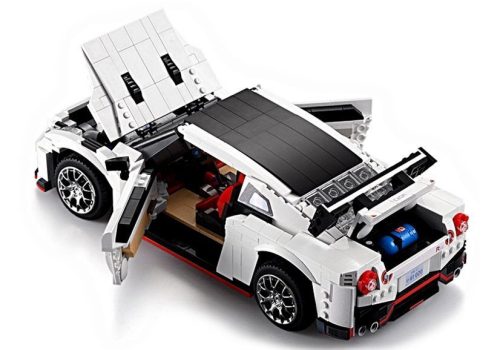 Építőtégla Sportautó Fehér 1322 db.