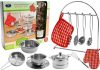 Rozsdamentes acél edénykészlet gyerekeknek, 23 elem