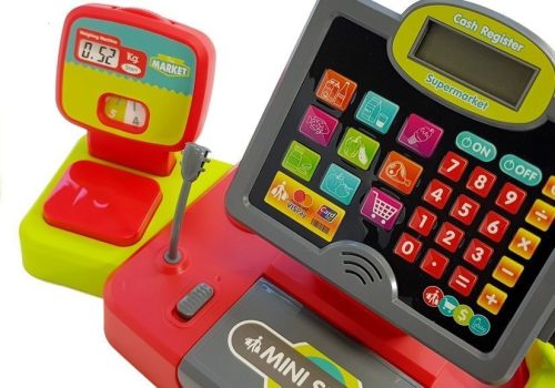 Pénztárgép érintőképernyős számológéppel + tartozékok