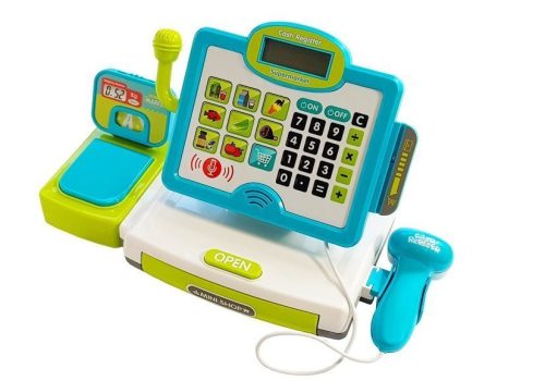 Gyermek pénztárgép Kék kosárral