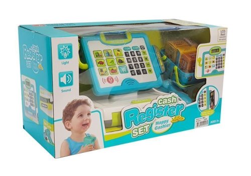 Gyermek pénztárgép Kék kosárral