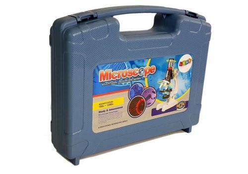 Nagy tudós bőrönd, oktatómikroszkóp gyerekeknek 100x400x1200x