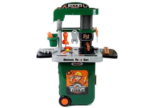 Szerszámkészlet kerekes tokban Műhelyfűrész Csavarhúzó