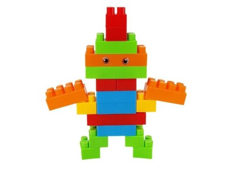 Építőkockák 86 elemet tartalmazó zsákban