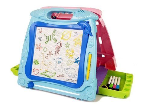 Kétoldalas rajztábla. Jelölők. Mágnesek