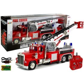   Firetruck kihúzható forgólétra R / C Sound Light sziréna