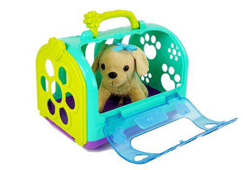 Állatorvos szett kutyával és szállítóval