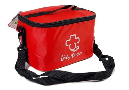 Orvoskészlet táskában kiegészítőkkel, sztetoszkóppal