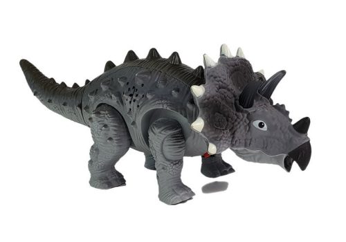Dinoszaurusz akkumulátoros Triceratops szürke